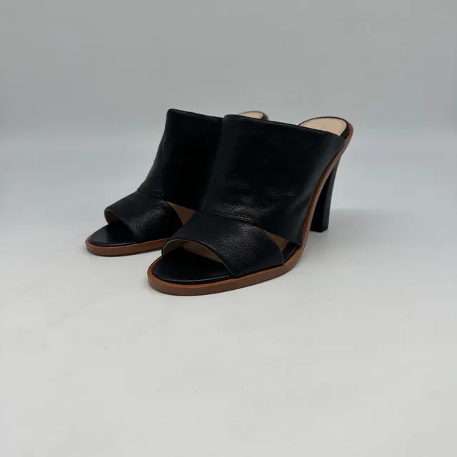 Banana Republic Leather Heeled Mules - Size 8 thumbnail