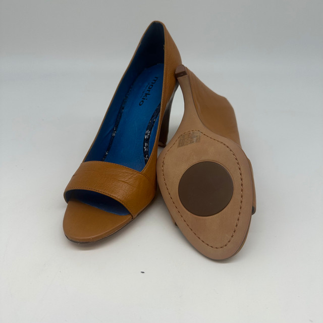 Biviel Couture Leather Wedge Peep Toe Shoes - photo 4