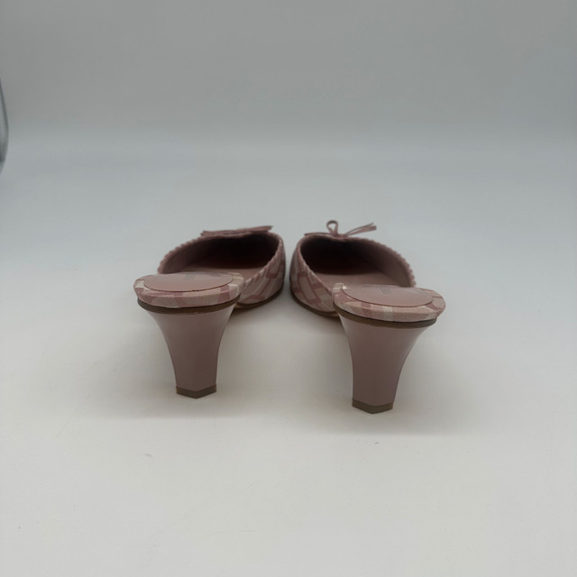Nine West Women’s Pink Patterned Slip-On Mules Heels - photo 2