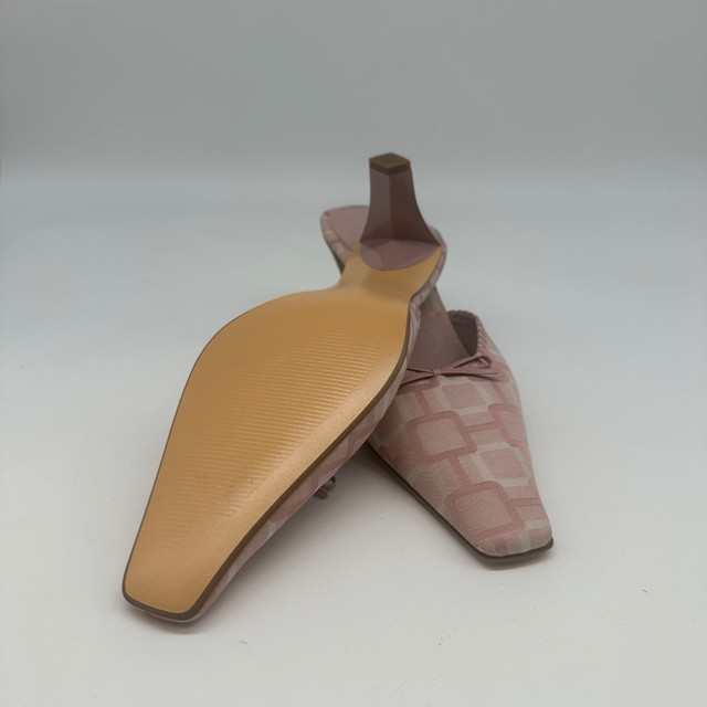 Nine West Women’s Pink Patterned Slip-On Mules Heels - photo 5