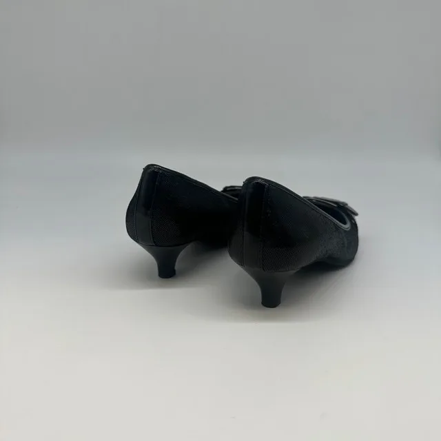 Anne Klein iFlex Black Pointed Toe Kitten Heels – New image indicator(2)