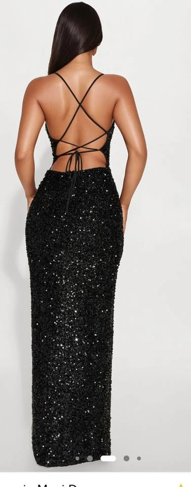 BRAND NEW Black Sequin Birthday Dress ✨ - photo 2