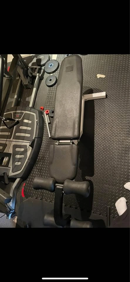Bench and weights