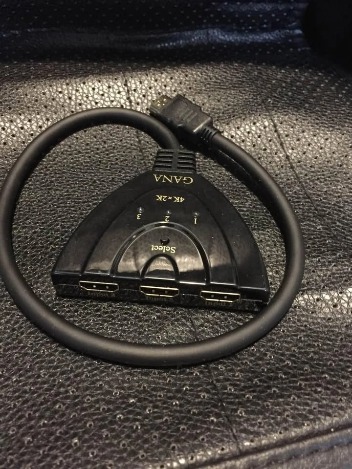 HDMI Switch 3‐Port – GANA, 4K@30Hz, Full HD 1080p