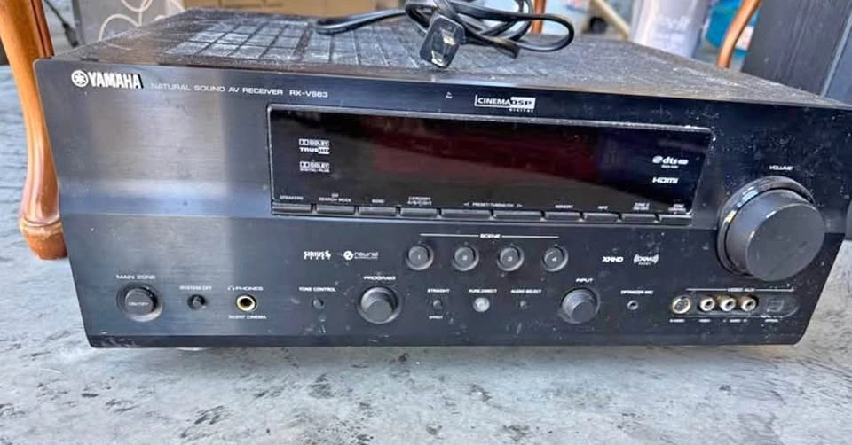 Yamaha RX-V663 Receiver, Vivid Towers, Paradigm Speakers