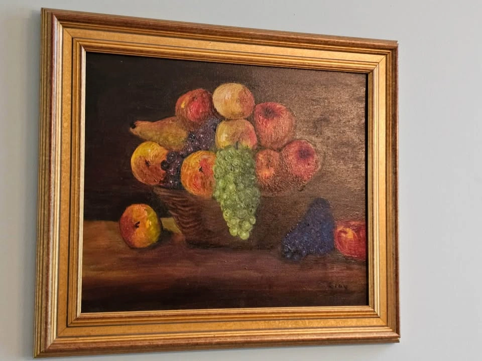 Framed Still Life Painting Artist Signed - photo 4