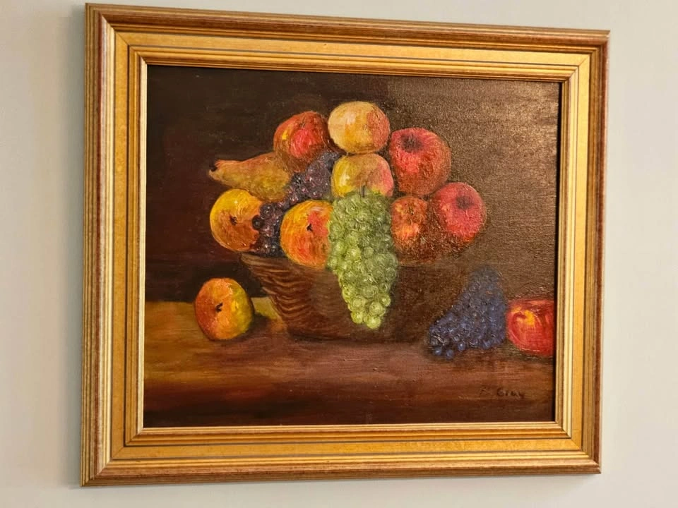 Framed Still Life Painting Artist Signed - photo 5