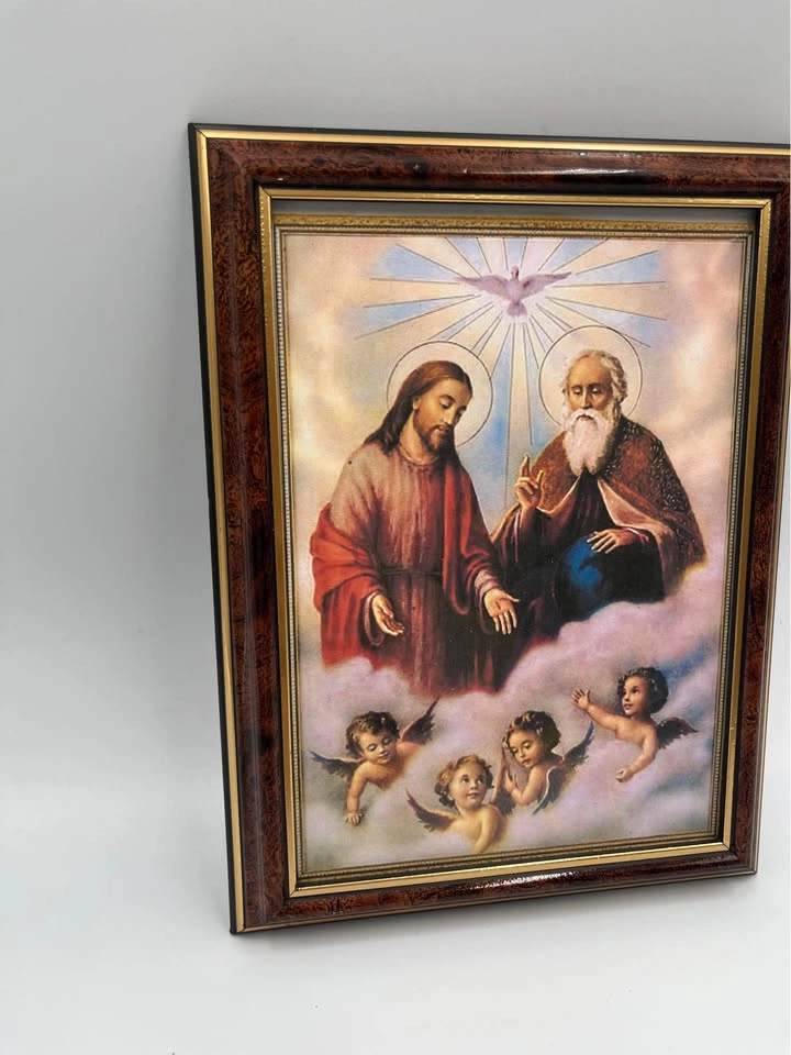 Holy Trinity Father Son Holy Spirit Framed - photo 3