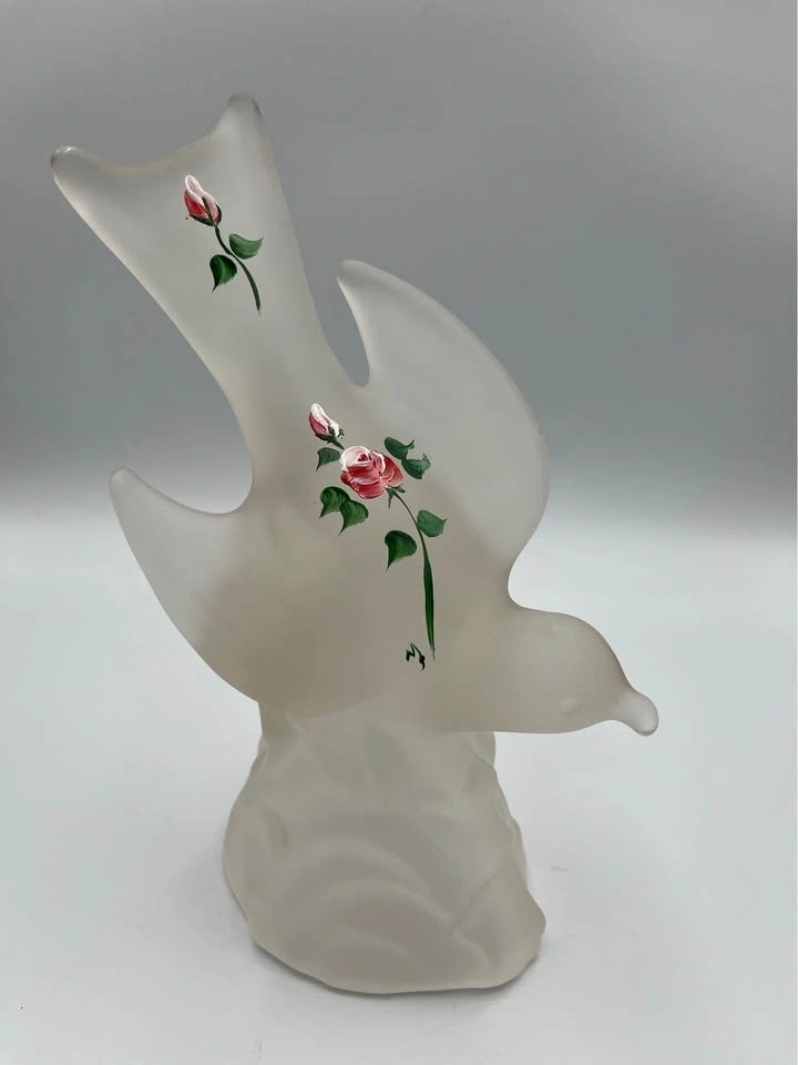 L.E. Smith Frosted Glass Bird - photo 2