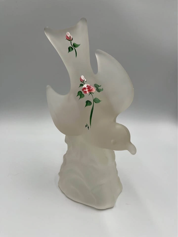 L.E. Smith Frosted Glass Bird - photo 3