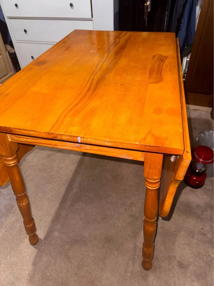 Full wooden desk and chair - photo 3
