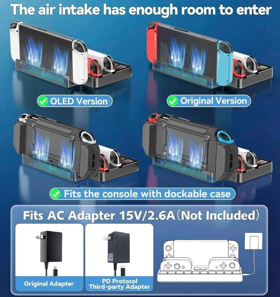 Switch TV Docking Station with Joy-Con Charger - photo 3