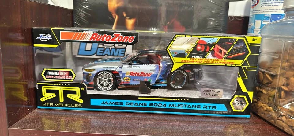 Autozone James Deane 2024 Mustang diecast car