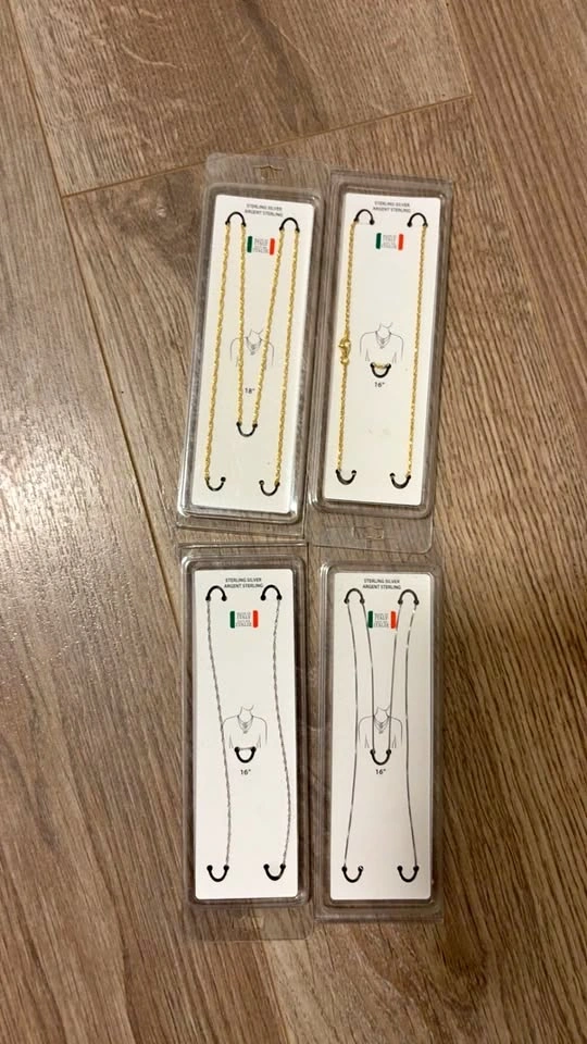 Sterling Silver and Gold Necklaces – New