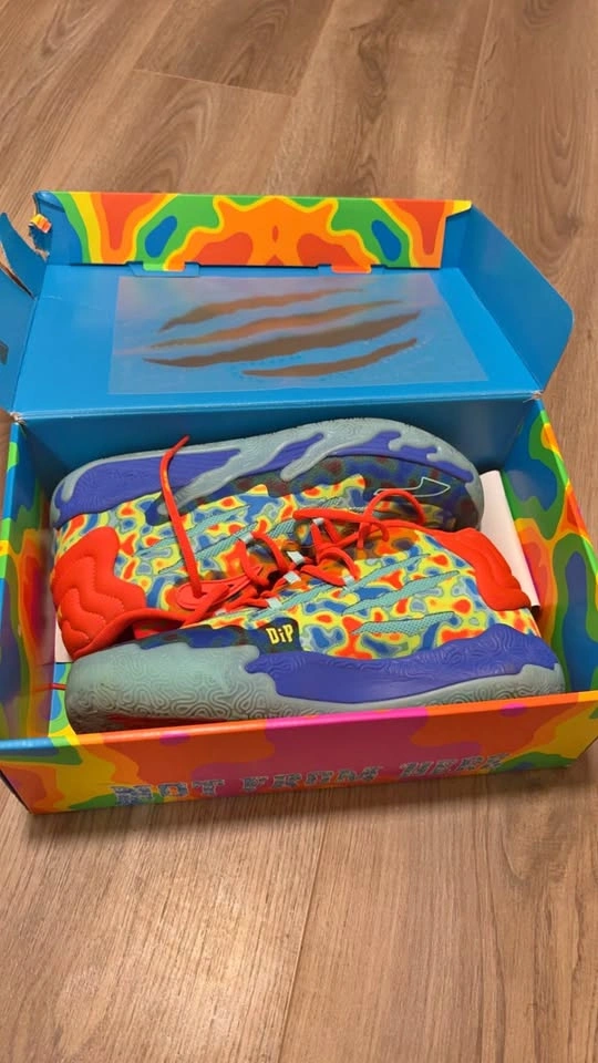 PUMA MB.04 Melo “Heatmap” Basketball Shoes – Size 9.5 US