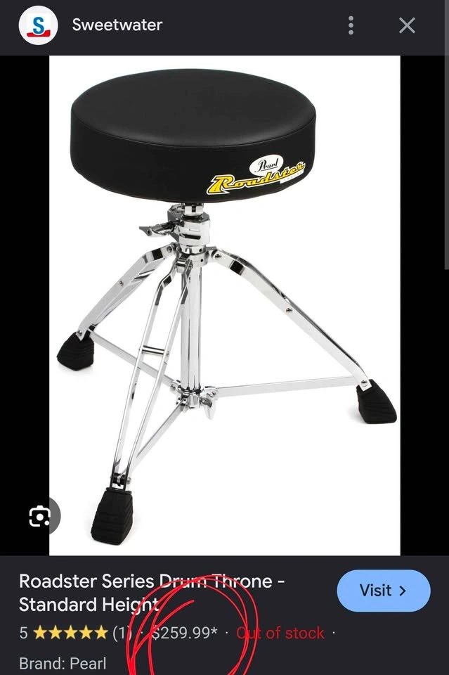 Drum Throne - Pearl Roadster - photo 2