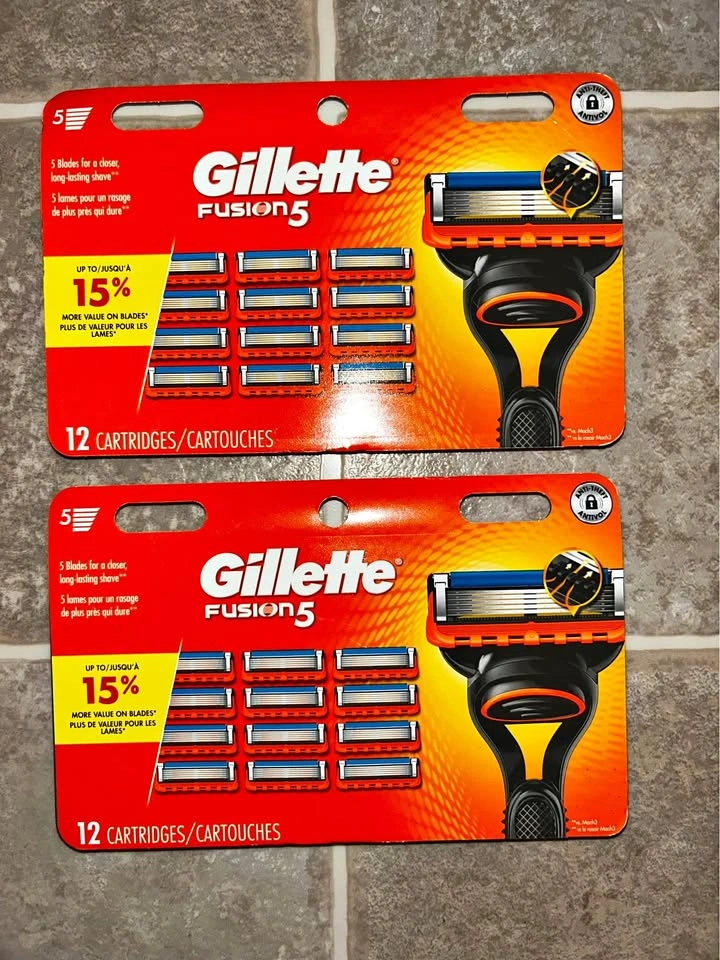 Gillette Fusion5 Razor Blade Refills, 24 Cartridges Total
