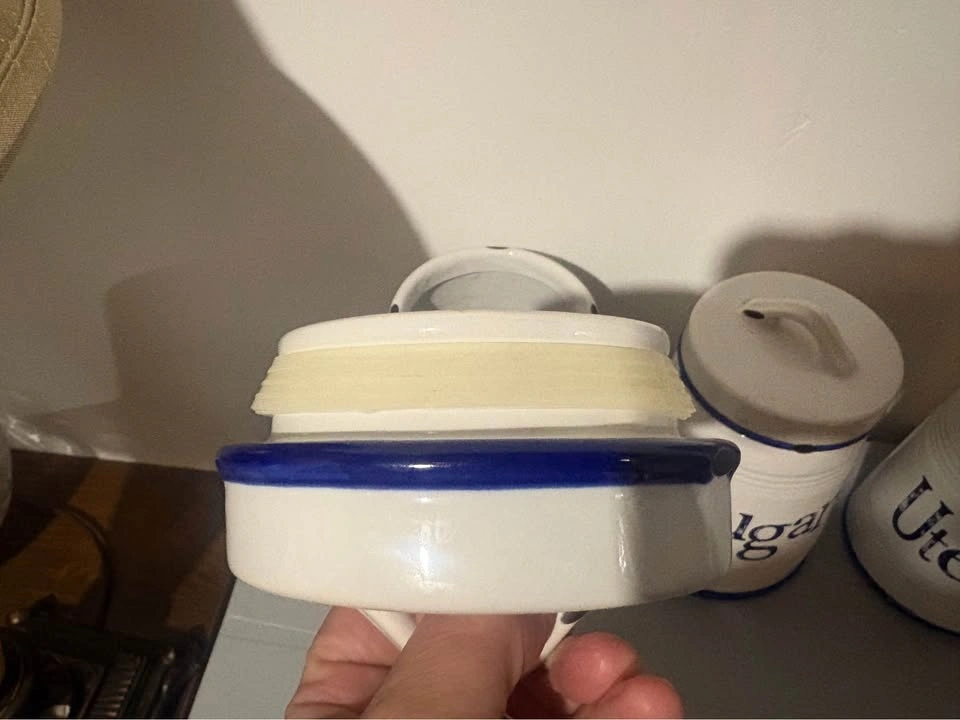 Flour & sugar canister with utensil holder & butter dish - photo 2