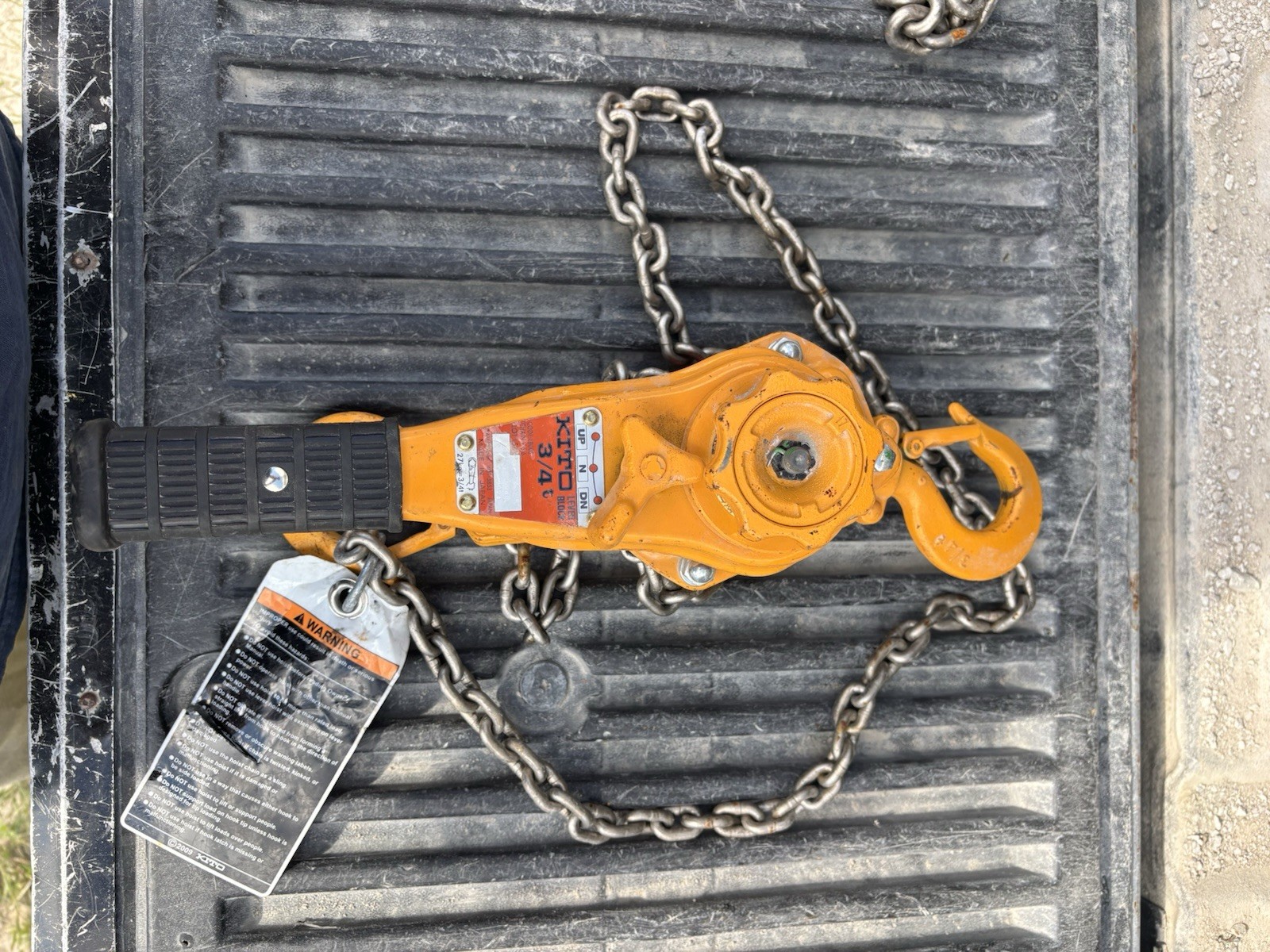 3/4 ton Kito Chain Hoist