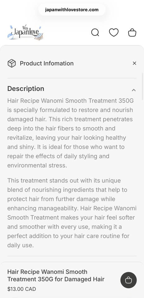 Made in Japan shampoo and treatment - photo 3
