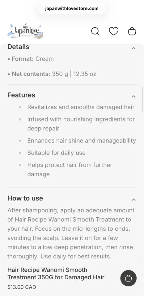 Made in Japan shampoo and treatment - photo 4