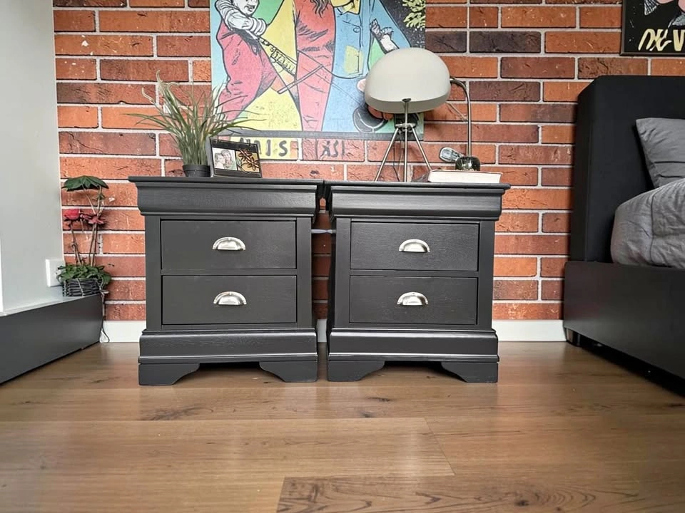 Real wood nightstands