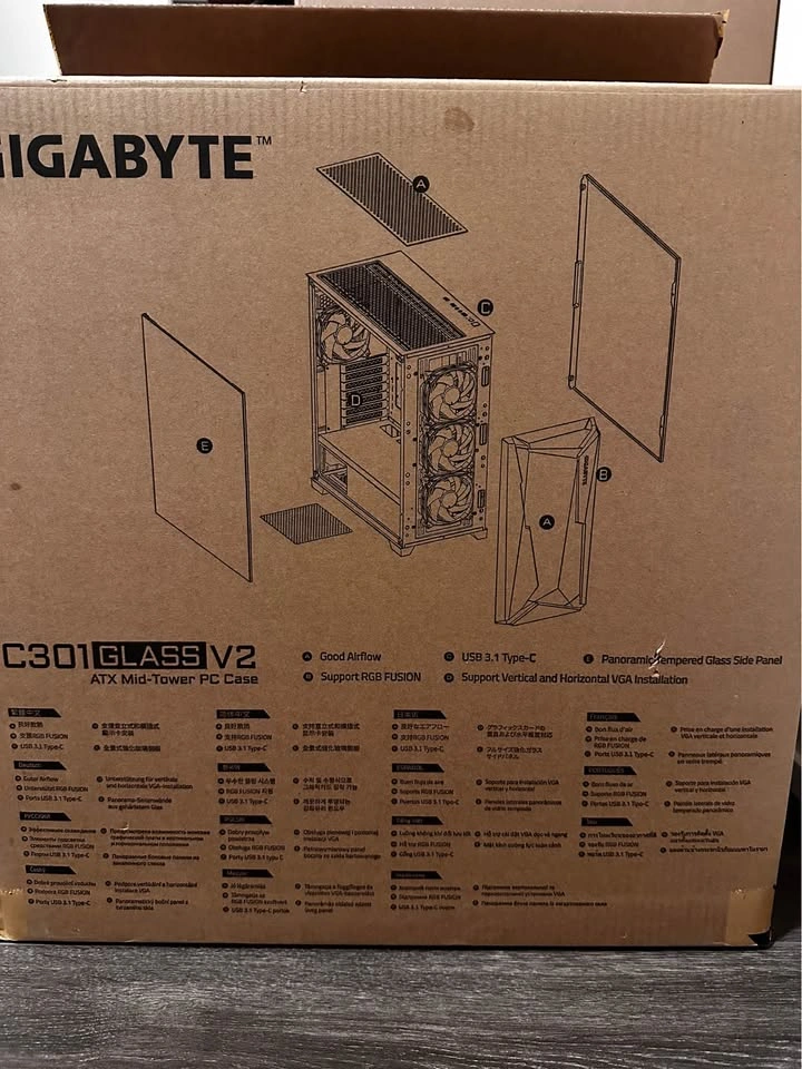Gigabyte C301 Glass V2 ATX Mid-Tower PC Case - photo 2