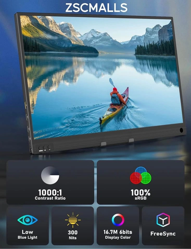 ZSCMALLS 15.6" Portable Monitor - photo 2