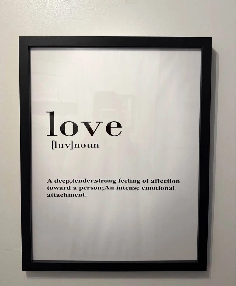 Love Definition Framed Wall Art - photo 2
