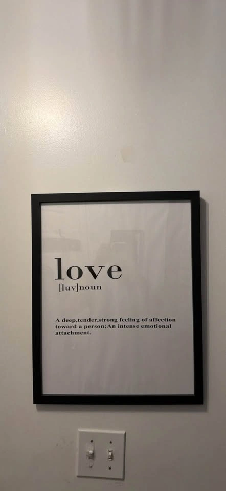 Love Definition Framed Wall Art - photo 3