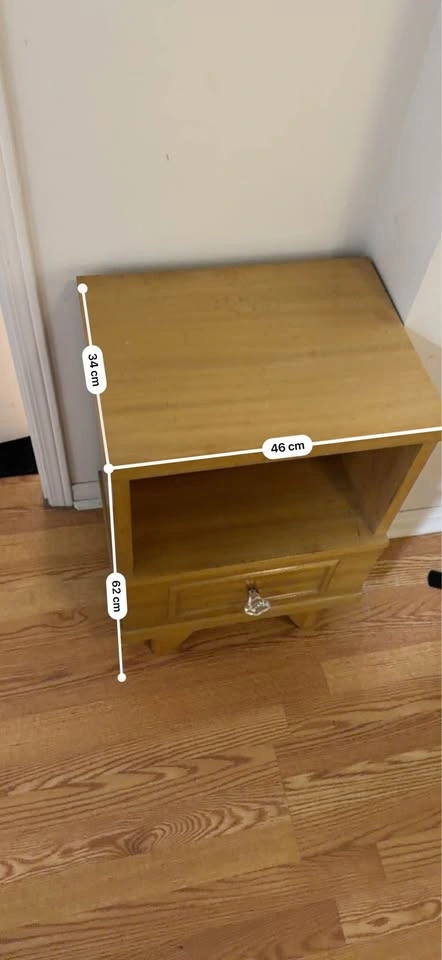 Mid-Century Modern Wood Nightstand - photo 2