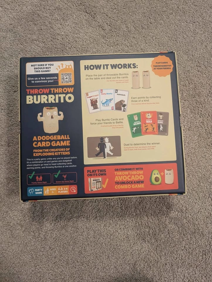 Throw Throw Burrito Game - photo 2