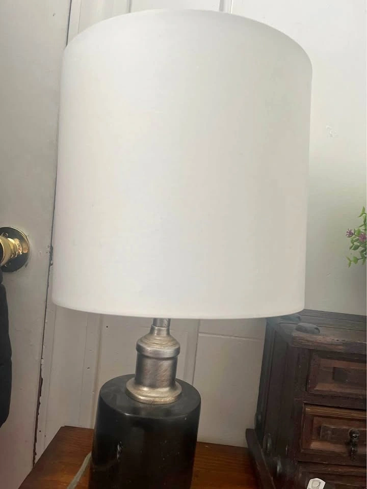 Modern Table Lamp with White Shade
