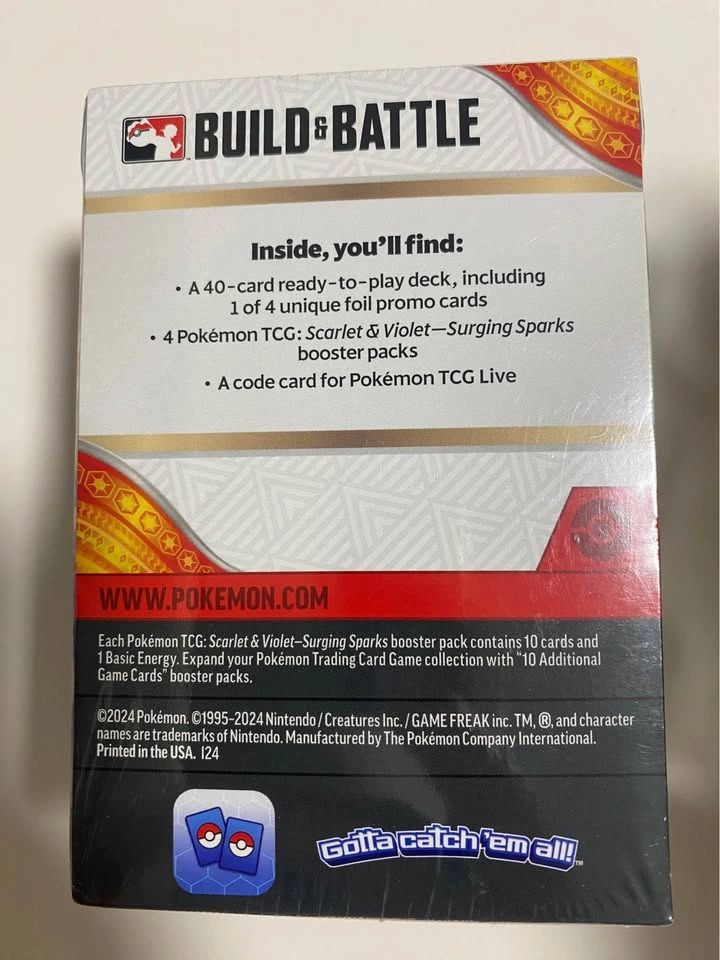 Pokemon Surging Sparks Battle Deck - Sealed - photo 2