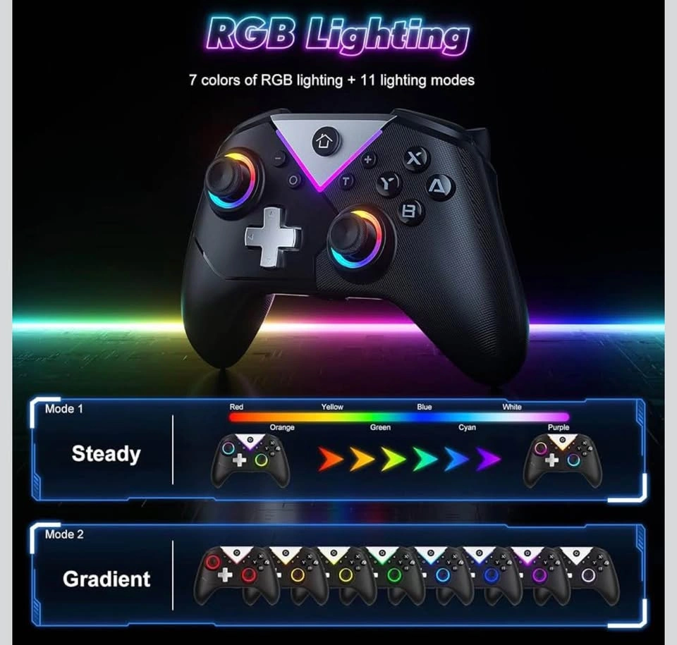 (New)2Pack* RGB Wireless Game Controller - photo 2