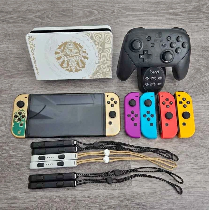 Tears of the kingdom Nintendo OLED Switch modded with 1TB
