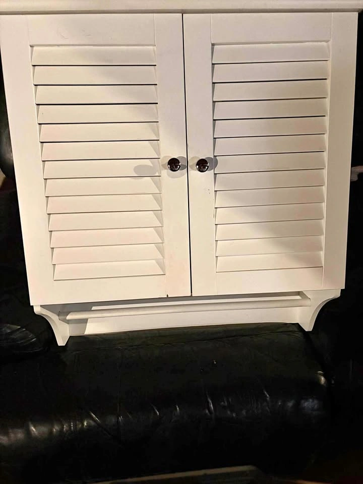 White Two-Door Wall Cabinet