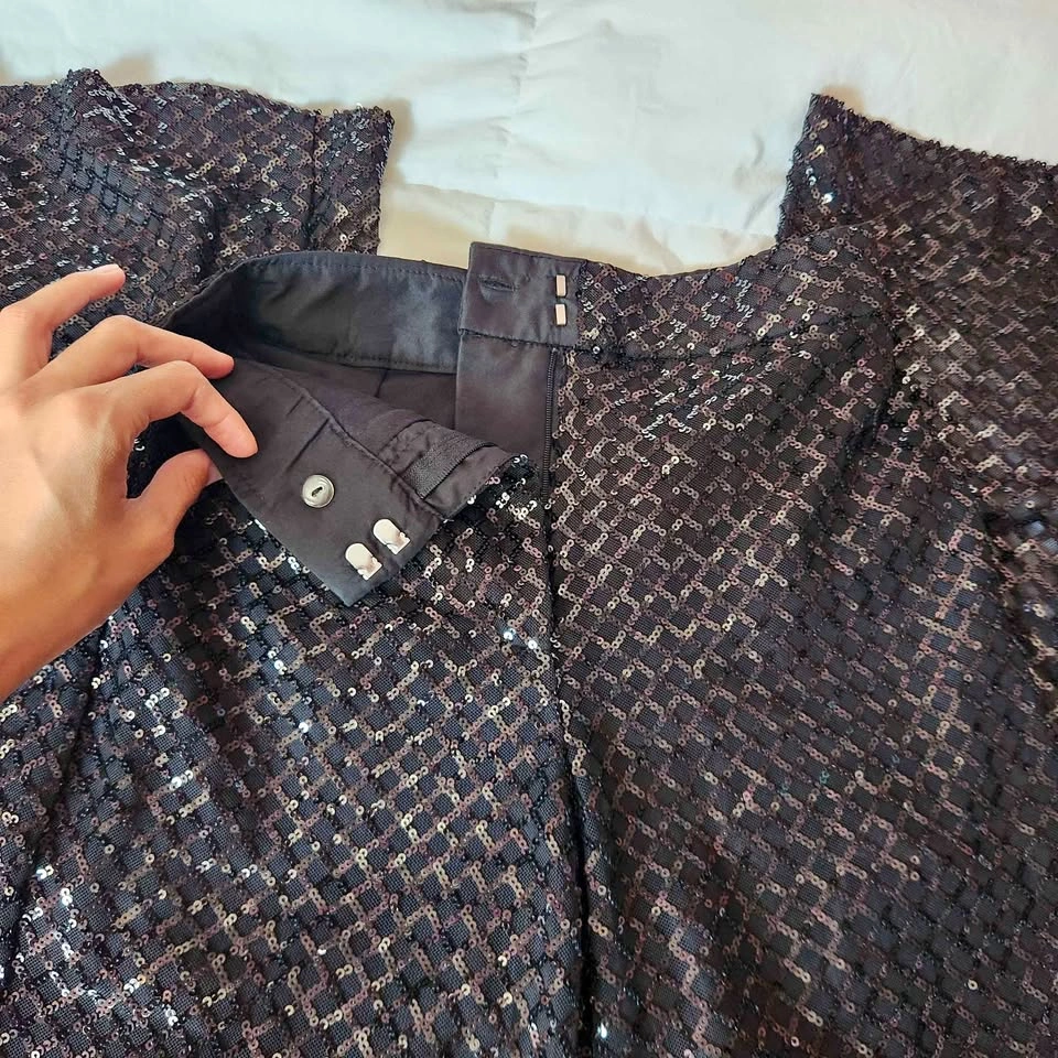 H&M Sequin Sheer Pants