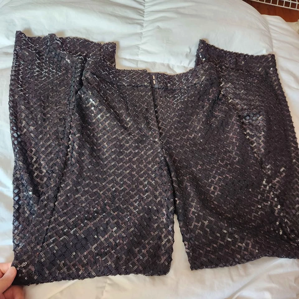 H&M Sequin Sheer Pants - photo 3