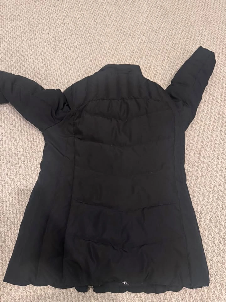 Warm Women’s Medium (or Girls XL) Black Calvin Klein Puffy Coat - photo 3