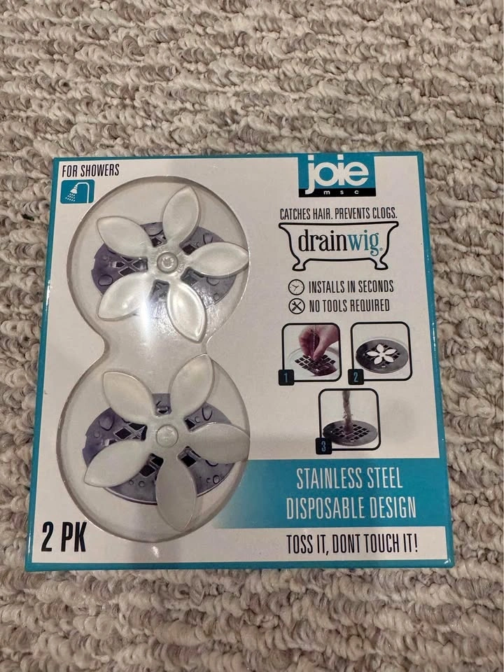 Brand New 2-pack Shower Hair Drain