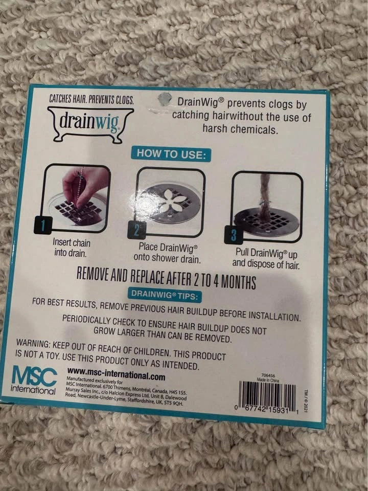 Brand New 2-pack Shower Hair Drain - photo 2