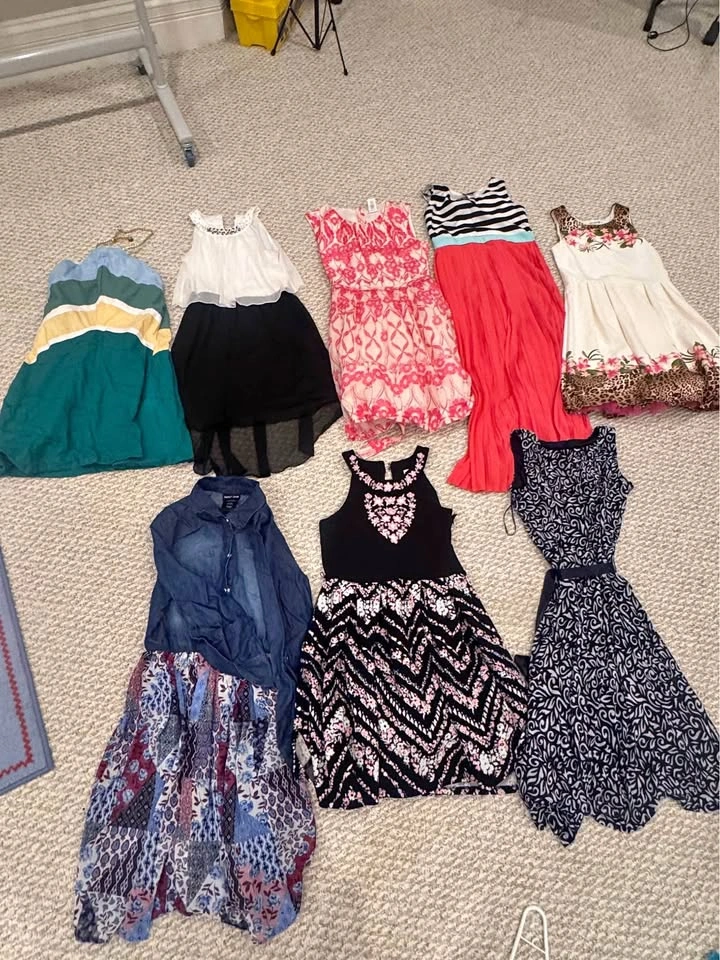 Girls Size 14 Spring / Summer Dresses - $15 each or all 8 for $1