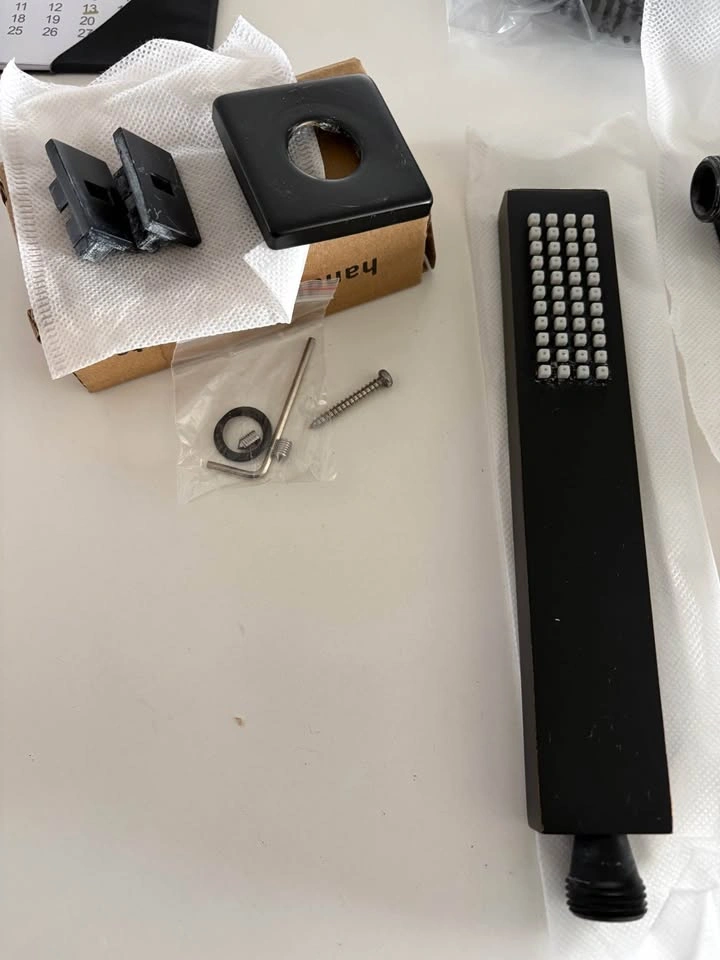 Matte Black Rain Shower and Handheld Shower Kit - photo 4