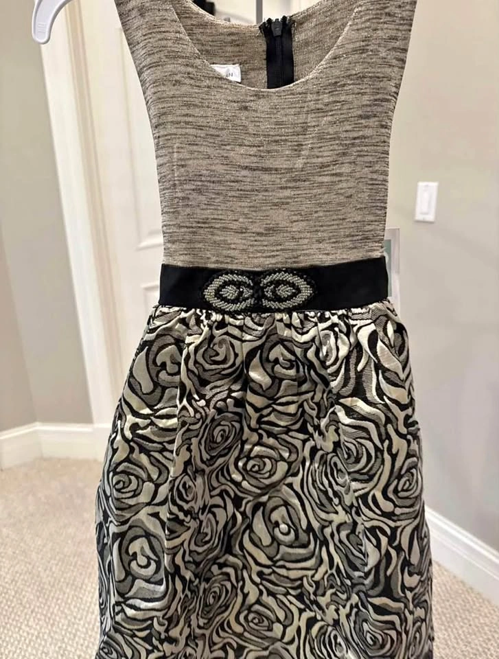 Brand New Black and Gold Party Dress Girls Size 6