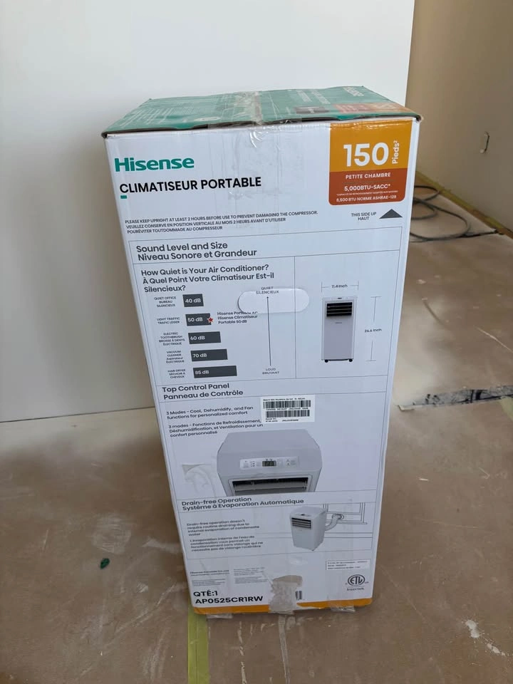 Hisense Portable Air Conditioner AP0525CR1RW - photo 2