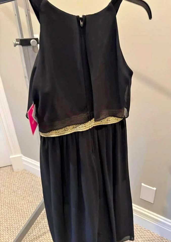 Brand New Girls Black and Gold Jumpsuit Size 12