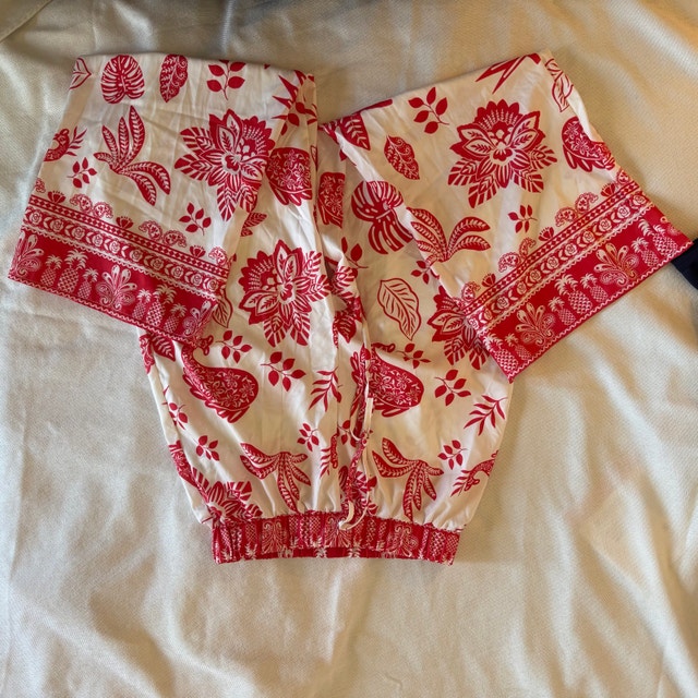 Floral Print Wide Leg Pants - photo 2