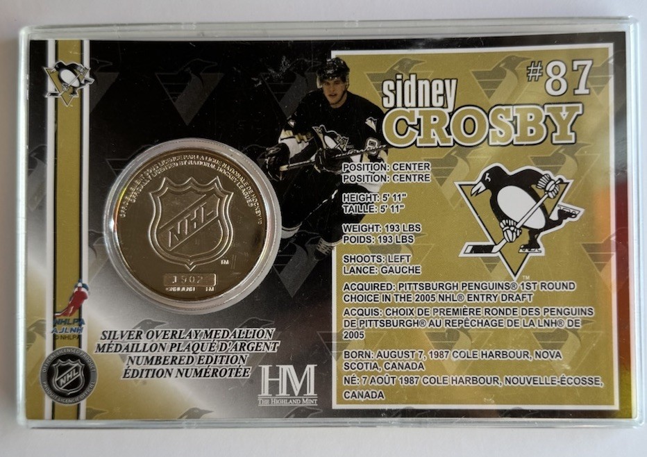 Sidney Crosby Silver Medallion 1902/2000 - photo 2