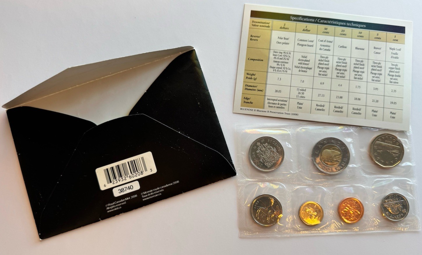 2008 Canada Uncirculated 7 Coin Set - photo 2